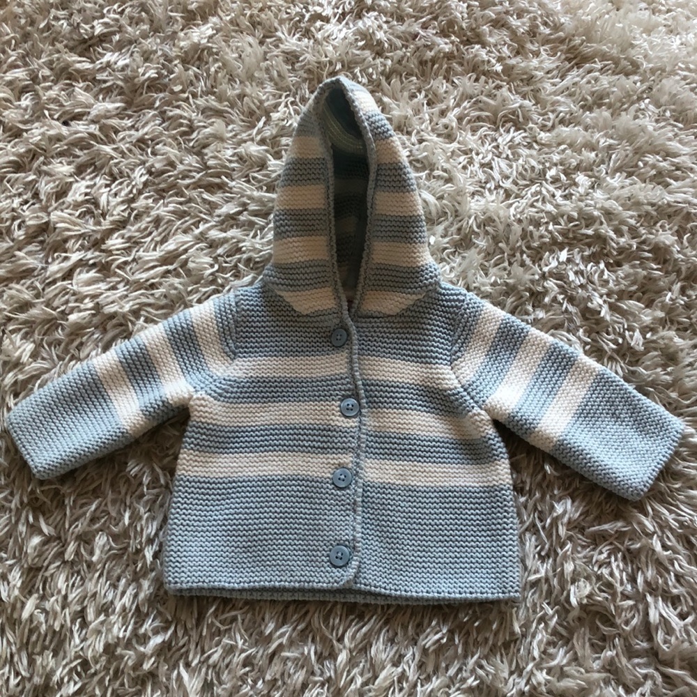 Hannah Anderson organic cotton newborn sweater